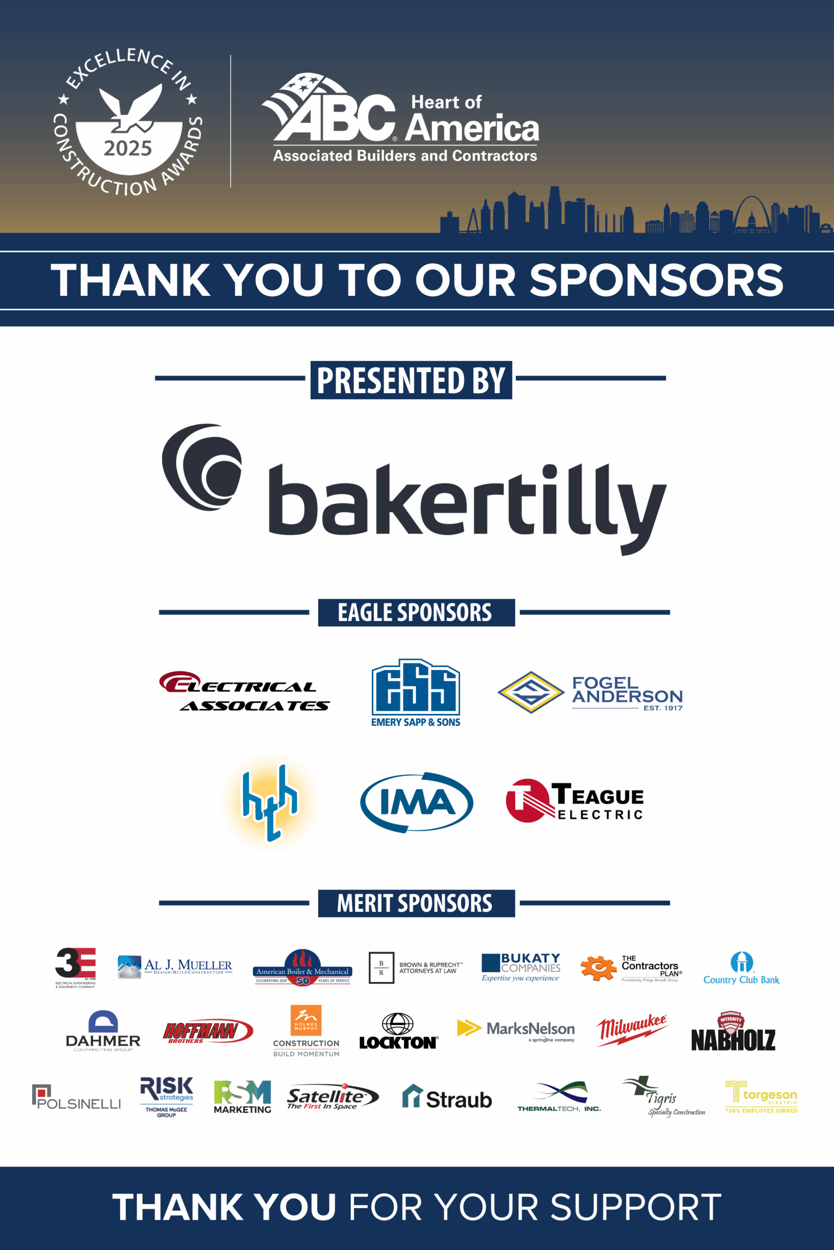 2026 Excellence In Construction Awards | 2025 EIC Sponsor Sign 24x36in scaled | Associated Builders & Contractors